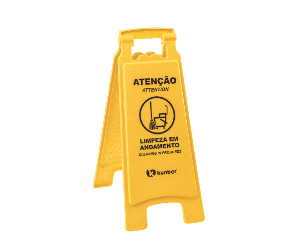Placa-sinalizacao-limpeza-em-andamento-kunber